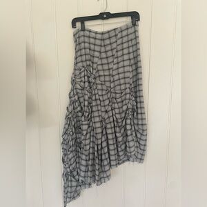 Ivan Grundahl Asymmetric Ruffled Midi Skirt - size 38